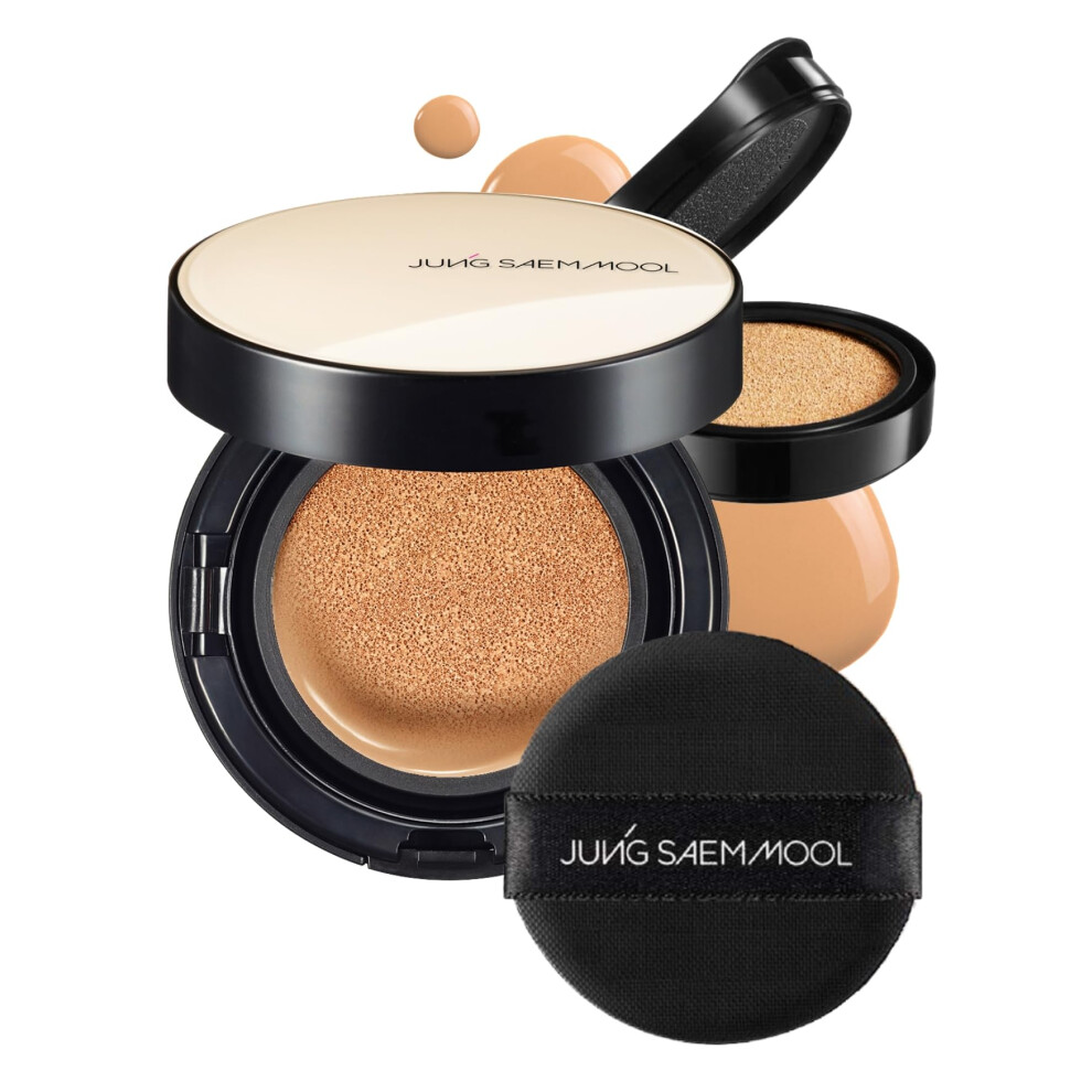 Jung Saem Mool Bronze [Jungsaemmool Official] Essential Skin Nuder Cushion (Bronze) | Refill Included | Natural Finish | Buildable Coverage | Makeup Artist Brand