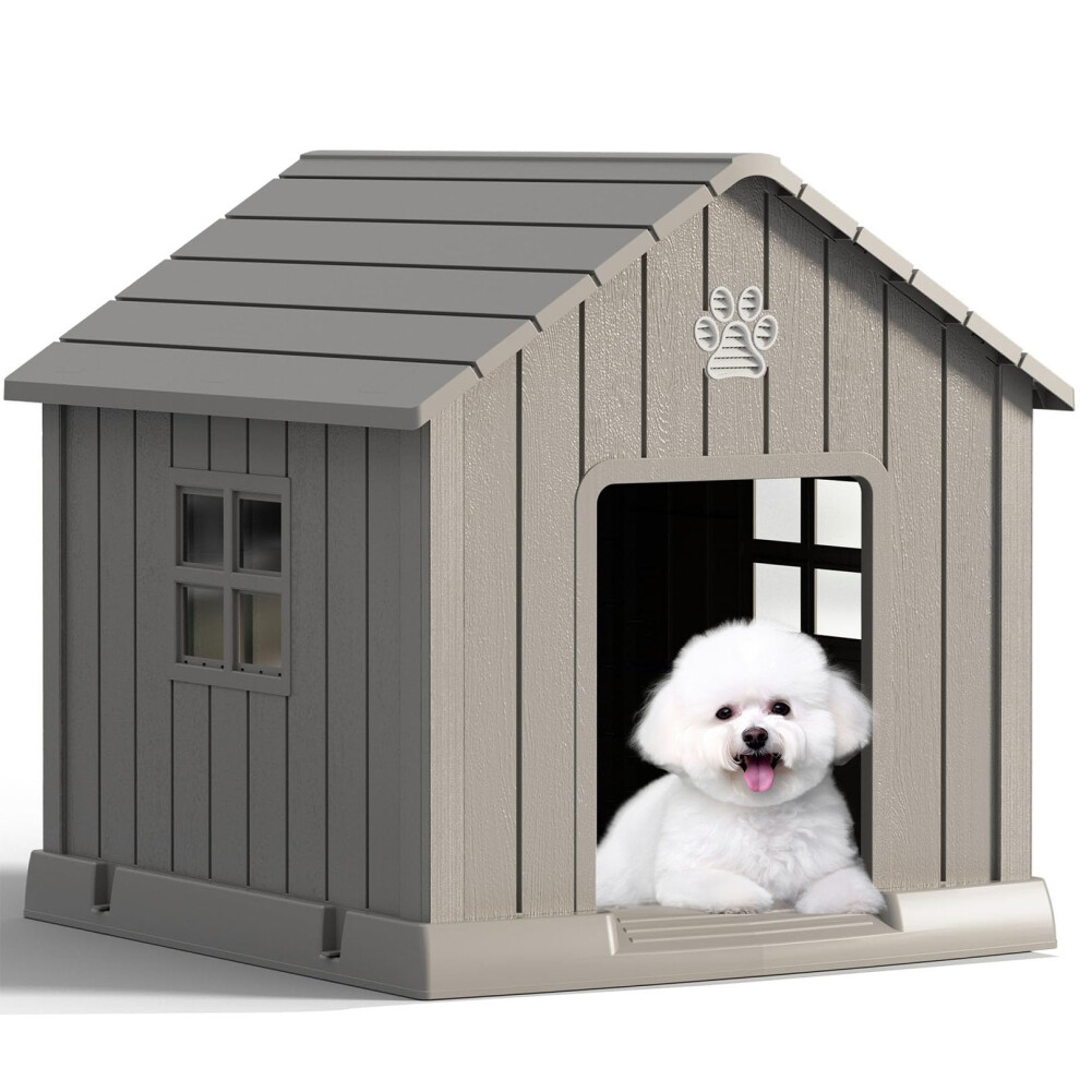 Maison de chien durable intrieur extrieur pour petits chiens moyens abrites de chiots  l'preuve des intempries avec planches et ariennes su