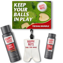 Happy Nuts Teebeutel-Set fr Mnner  Pflege zum Thema Golf und Essentials fr den Spieltag  Perfektes Herren-Geschenkset fr Golfer  Sandelholz-K