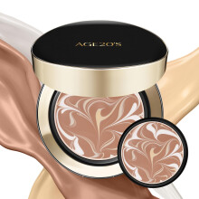 AGE20'S Signature Essence Pact SPF 50+ | Pack of 2 | 27C HONEY | Cream Foundation Dewy Finish Natural Coverage | Korean Cushion Foundation