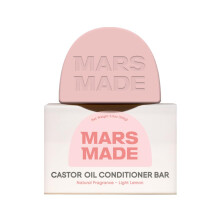 MARS MADE Castor Oil Conditioner Bar - Nourishing & Soothing Natural Deep Conditioner for All Hair Types - Hair Moisturizing  Cleansing Solid Soa