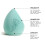 JUNO & Co. Microfiber Makeup Sponge  Dual Layer Technology for Full Coverage Flawless Makeup Blender for Foundation  Powder and Cream (2-Piece Co 3