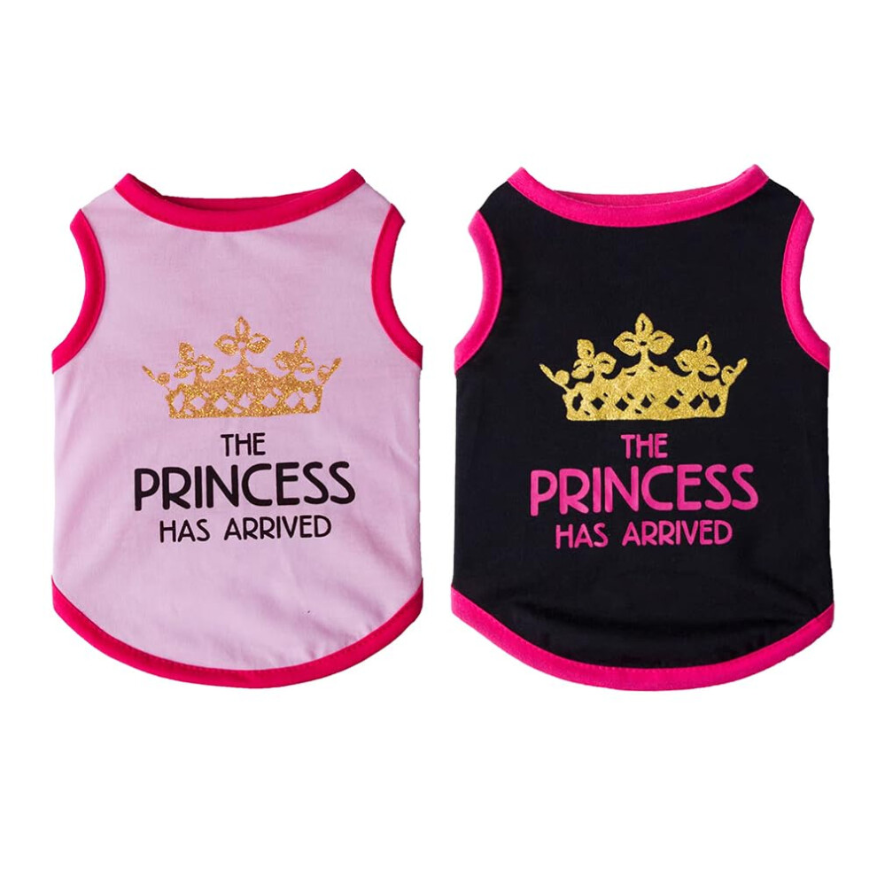 2Pcs Tshirt Amusant D't Pour Chats De Petits Chiens - Chemises D'animaux De Compagnie Lger Anti-Frads Respirants Lgers Avec Conception De La-image