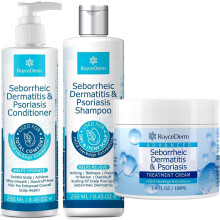 Seborrheic Dermatitis & Psoriasis Cream, Shampoo en Conditioner Set - Scalp Therapie Systeem