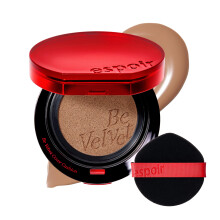 espoir [NEW] Be Velvet Cushion Foundation | Quick and Easy Coverage with Long-lasting Color by Zero Oxidation (#31 Macchiato  0.46 Ounce (Pack of