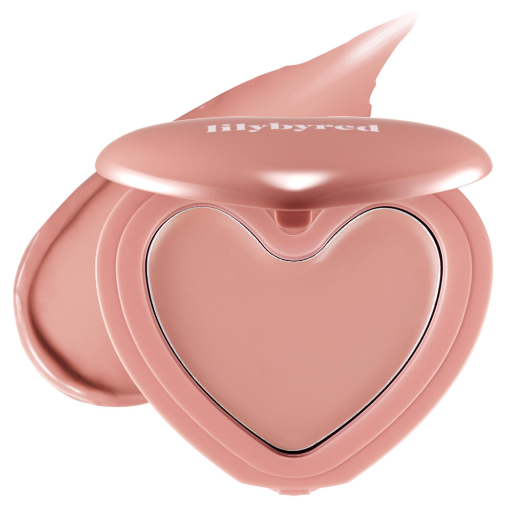 Lilybyred Cream Luv Beam Cheek Balm | Heart-Shaped Korean Blush Semi-Matte Finish Long-Lasting Blendable & Buildable Soft Y Texture Lightwei