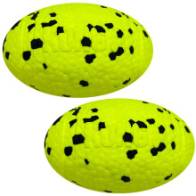 KONG Reflex Ball Dog Toy - Lightweight Durable Bouncy Fetch Toy - High-Bounce Floats for Water Play (Medium/Large Football 2 Pack)