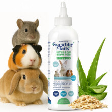 Code scrubby farina d'avena naturale e aloe vera piccoli animali domestici shampoo per ghinea maiale furetto e shampoo di coniglio - ipoallergenico p