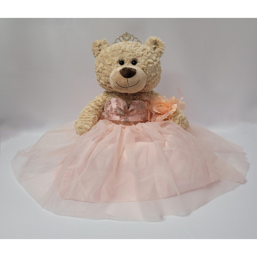 Collections Kinnex Par Amanda 20 '' Quince Anos En Peluche Avec Robe (Pi Ce Ma Tresse) ~ B16632-29 (Blush)-image