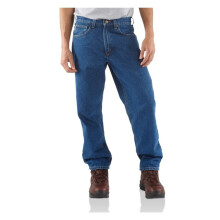 Carhartt Men's Relaxed Fit Five Pocket Tapered Leg Jean 101505,Darkstone,28 x 28