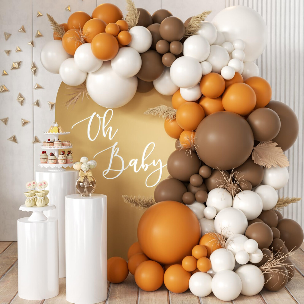 Mebay Podzimn Sada Balnovho Oblouku Na Dkuvzdn 155 Ks Boho Hned Oranov Bl Balnky Girlanda Pro Miminko Dekorace Na Podzimn Narozeninovou-image