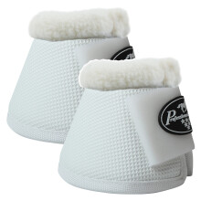 Eleccin del profesional Botas de campana de uso mltiple para caballos | Vendido en parejas | Pequeo | Blanco | con velln