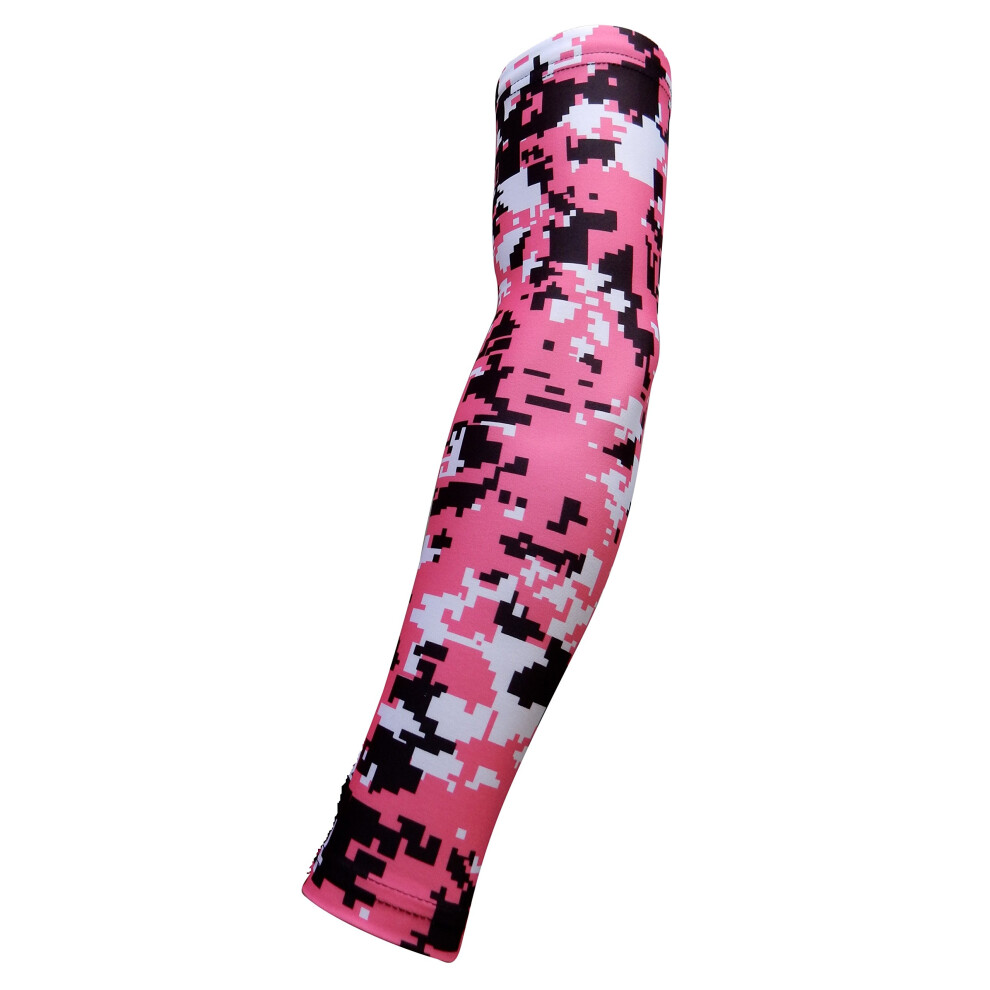 Sports Farm NEW! Moisture Wicking Compression Arm Sleeve (Pink Digital Camo  Youth Medium)-image-OPC-PHFN7VJ-NEW