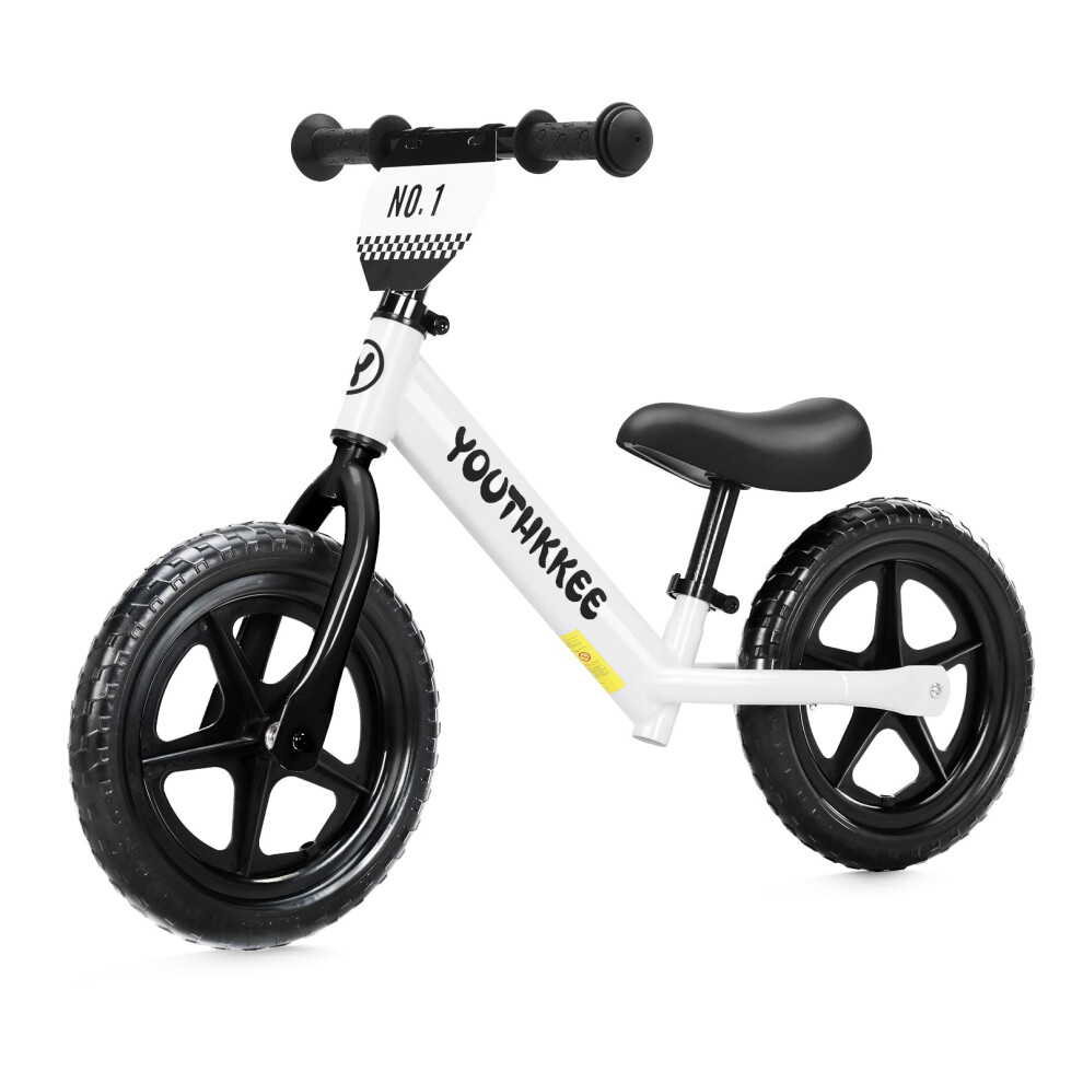 Youthkkee 12 Zoll Kleinkind-Laufrad Fr 25-Jhrige, Fahrrad Ohne Pedale Mit Werkzeuglos Verstellbarem Sitz, Schnelle Montage, Geschenk Fr 23-J-image