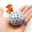 Bescon Polyhedral Terning 100 siders terning D100 terning 100 sidet terning D100 spil terning 100-sidet terning af hvid farve 3
