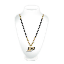 RICO Industries NCAA Purdue Boilermakers Team Logo Mardi Gras Style perline 3 x 24- """"