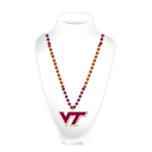 Rico Industries NCAA Virginia Tech Hokies Team Logo Mardi Gras Style Beads 3 x 24-""""