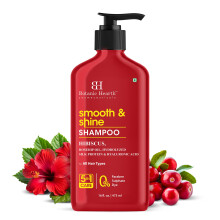 Botanic Hearth Smooth & Shine Shampoo Hibiskus-Hagebuttenl, hydrolysiertes Seidenprotein und Hyaluronsure frei von Parabenen und Sulfaten 16