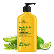 Botanic Hearth Hydrate & Soften Shampoo 16 fl. Unze. oz | Aloe Vera Bergamotte & veganes Protein | Feuchtigkeitsspendende und nhrende Formel fr all