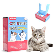 Bilibara Katzenstreubeutel, 120 Stck, ultradick, duftend, auslaufsicher, Einwegbeutel, 15 Liter Fassungsvermgen