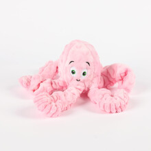 WISHSTORE Dog Squeaky Toys Octopus -Tough Pehmo suurille keskikokoisille ja pienille koirien leluille (vaaleanpunainen)