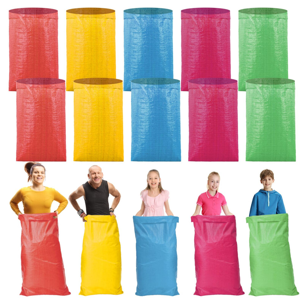 Wsfsljwdw 15Pcs Colorful Potato Sack Race Bags Reusable Vegetable Produce Bags For Potato Tomato Onion Bean Corn Garlic Storage