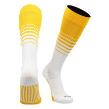 TCK Sports Elite Breaker Soccer Socks (Gold/White  Medium)