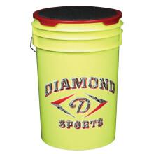Diamond de 6 galones de baln cubierto con tapa amarilla