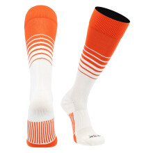 TCK Sports Elite Breaker Soccer Socks (Orange/White  Small)