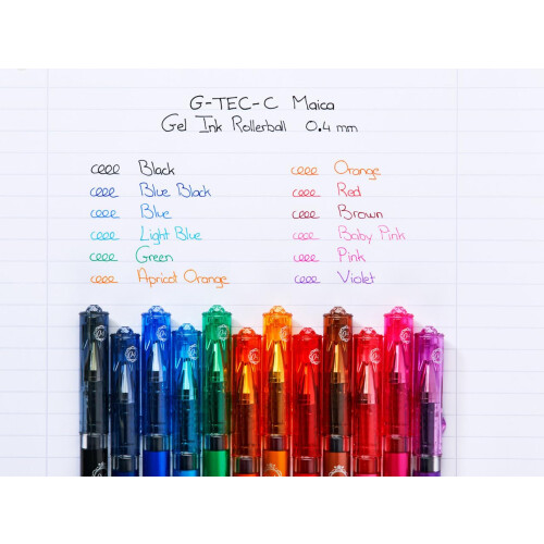 Pilot Pilot Maica Gel Microtip Tintenroller 0,4 mm (Einzelstift)     Schwarz 1