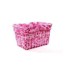 Cruiser Candy Bicycle Basket Liner Tote Beach Cruiser Basket Cover EBike Front Wire Or Wicker Bike Basket Fits Up to 15x12x10 Yoga Gym Beach Bag. We