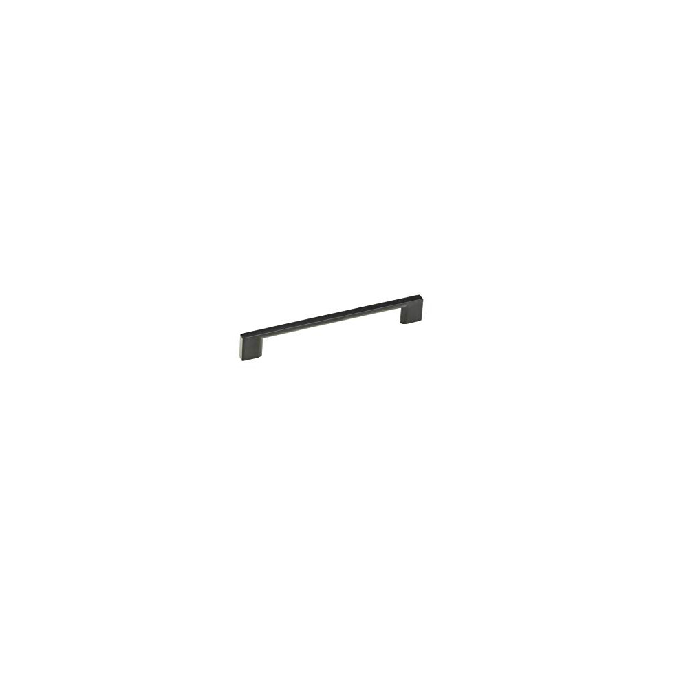 Richelieu Hardware Bp816096900 Armadale Collection 3 3/4-Inch (96 Mm) Center-To-Center Matte Black Modern Rectangular Cabinet And Drawer Pull Handle F 773199654681