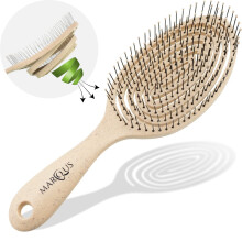 marQus Spazzola districante per capelli - Setole e corpo piegabili - 1 pezzo Districa con facilit - Crema