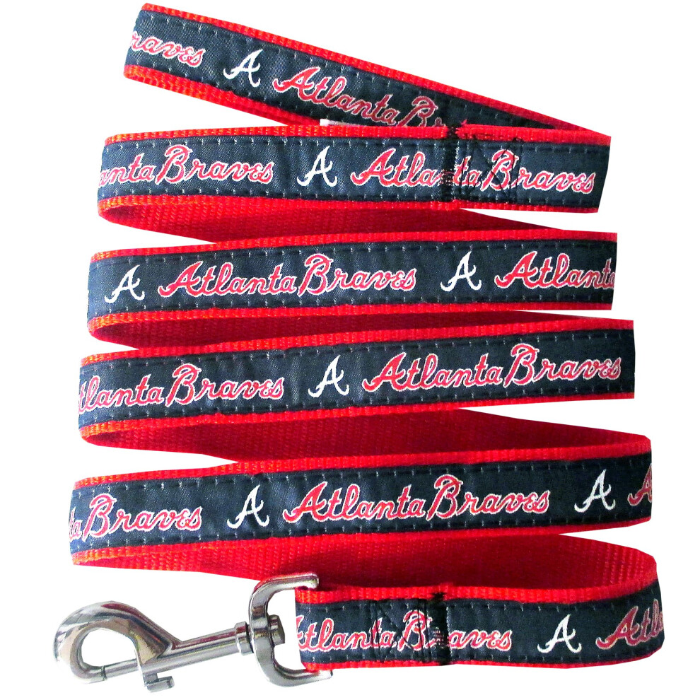 Mlb Pet Leash Small Atlanta Braves Hundeleine Baseball-Teamleine F R Hunde Und Katzen. Eine Gl Nzende Und Farbenfrohe Hunde- Und Katzenleine Mit-image