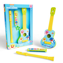 Lollipop Baby Shark 3-delige band - Mondharmonica Ukelele Fluit | Muziekinstrumentenset voor peuters - Ideaal voor kinderen en peuters