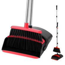 Conjunto de vassoura e p de lixo BSKLIN Vassouras domsticas para varrer ambientes internos Combinao de vassoura dobrvel e p de p para casa