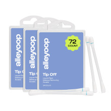 Alleyoop Tamponi di cotone per trucco Tip Off Tamponi per rimozione trucco riempiti di liquido (24 pezzi Confezione da 3) - Struccante facile da