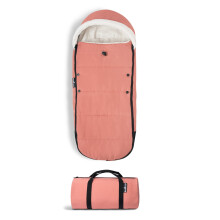 Babyzen Yoyo Footmuff Ginger - Sherpa Loning & Fleece Hood con cordero para mantener el beb caliente - Incluye bolso de transporte - lavable a mqui