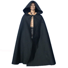 SSbeauty M 1:6 skala Medival Knights Soldier Kappekjole H?ttekappe til 12"""" Phicen TBLeague Kvinde Mandlig Krop Action Figur T?j (Sort 1/6)