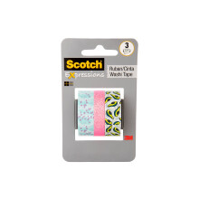 Scotch Expressions Washi-Tape, 3 Rollen, ideal zum Dekorieren und Basteln (C1017-3-P32)