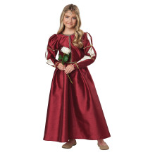 Kalifornian puvut Renaissance Princess Child -asu Keskikokoinen Burgundy