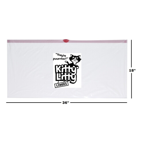 Kitty Litty Cat Litter Box Liners 30 Count Drawstring Kitten Waste Bag 1