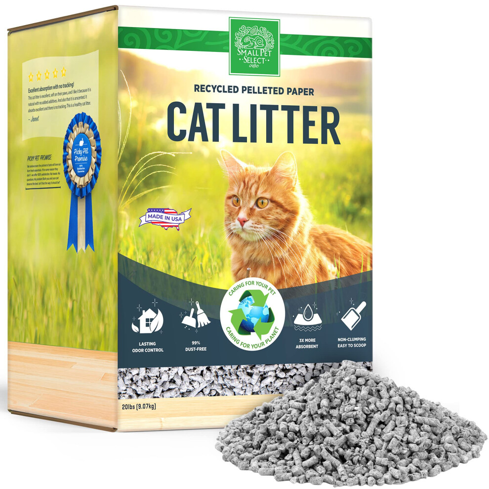 Small Pet Select-Recycled Pelleted Paper Cat Litter 20lb