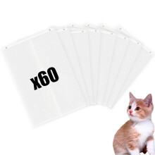 Katzentoiletteneinlagen fr PetSnowy SNOW+ Katzentoilette, 60 Stck, selbstverschlieende Abfallbeutel fr automatische Katzentoiletten (60 Stck