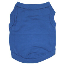 Camicia da cane da cucciolo singolo a colore semplice petitebella (Royal Blue X-Large)