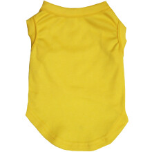 Petitebella Plain Single Color Puppy Dog Shirt (Yellow  Large)