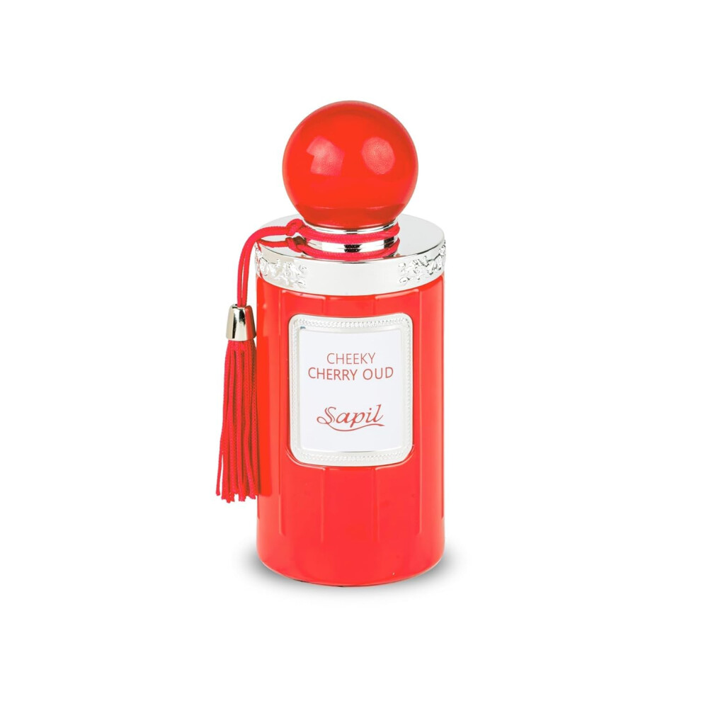 Sapil Cheeky Cheery Oud Unisex Eau De Parfum - Spicy Cherry & Rose Blend With Oud Twist - Long Lasting Niche Perfume For Men & Women - 3.38 Oz
