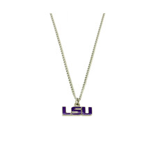 aminco NCAA LSU Tigers Team Logo vedhng halskde lilla guld