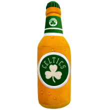 Pets First NBA Boston Celtics Beer Bottle Plush Dog & CAT Squeak Toy - Cutest Stadium SODA Bottle Snack Plush Toy for Dogs & Cats with Inner Sque