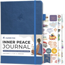 Clever Fox Inner Peace Journal - Guidet stress- og angstrelief-journal med opfordringer - Healing & Self-Discovery Notebook for kvinder og m?nd (